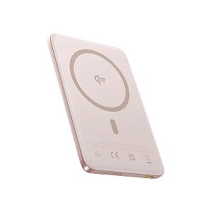 Carregador Portátil Magnético Baseus Picogo AM41 QI2 10000 Mah 27 W Rosa