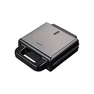 Sanduicheira com Placas Intercambiáveis Xion XI-SW43 3 Em 1 1400 W 220V - Preto/Prata