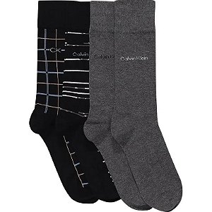 Meias Calvin Klein CKM243DR04001 - Masculina (4 Pares)
