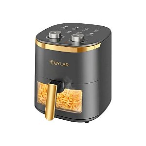 Fritadeira Elétrica Air Fryer Qylar Frylux QY-0612 - 1400W - 6L - 220V 50/60HZ - Dourado