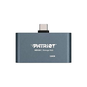 Hub USB-C Patriot PMD128GH013 128GB 3 em 1 - Cinza