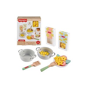 Jogo Didático de Cozinha com Acessórios de Madeira 31 Peças