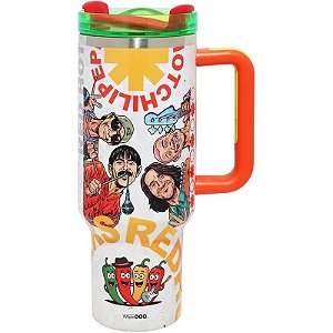 Vaso Térmico Weedoo Red Hot Chili Peppers (1.2L) White/Orange