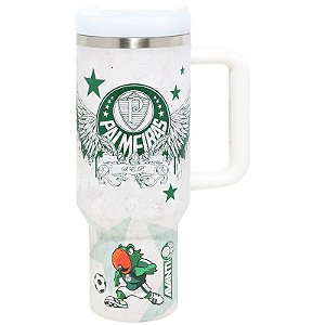 Garrafa Térmica Weedoo Palmeiras (1,2L) Vermelha/Preto
