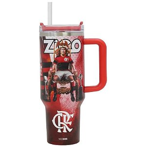 Vaso Térmico Jardim Weedoo Flamengo - Zico 1,2 Litros