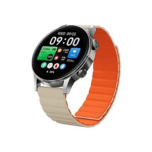Relógio Black Shark S3 BS-W2406 com GPS/Bluetooth - Prata/Bege