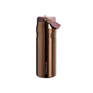 Garrafa Térmica Stanley Aerolight Iceflow Bico Flip Straw Tampa 2.0 10-13072-0375 - 710ML - com Bico - Rosa Polido