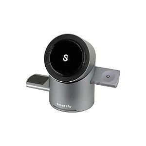 Carregador Magnético Portátil Smartfy SC01 - 3 Em 1 - 15W - Preto