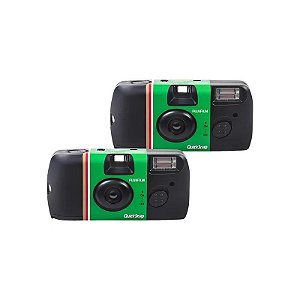 Câmera Descartável Fujifilm Quicksnap Flash 400 (27 Exposições) - Preto 2 Unidades