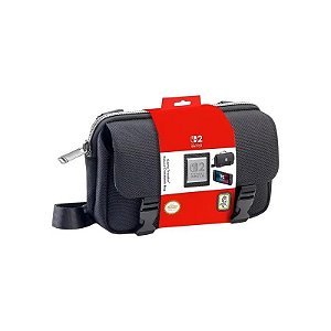 Bolsa Cruzada de Luxo com Estojo Protetor para Nintendo Switch 2 - Preto