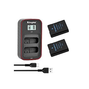 Kit Kingma EN-EL14 2 Baterias + Carregador