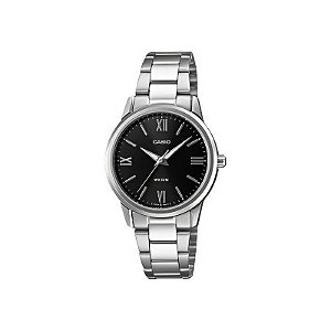 Relógio Casio Vintage LTP-1303DD-1AVDF Analógico Feminino Prata/Preto