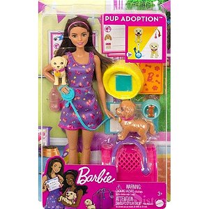 Boneca Barbie Pup Adoption Mattel - HKD86