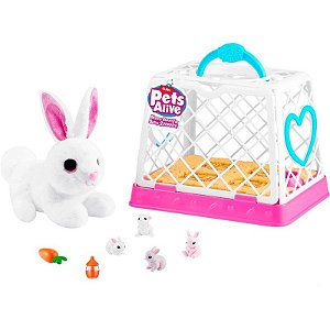 Conjunto de Coelho Mãe Pet Vivo & Surpresa Bebê Zuru - 9554