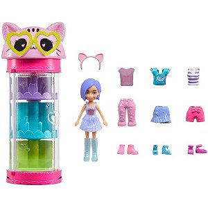 Brinquedo Polly Pocket Style Spinner Guarda-Roupas Fashion HKW04-HKW07 - Mattel