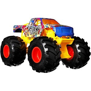 Kit Caminhões Monstro Hot Wheels Escola do Esqueleto Mattel - GTJ46