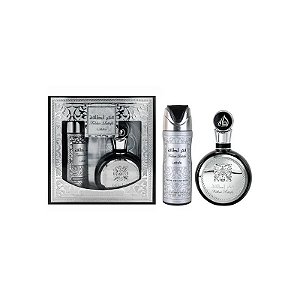 Kit Perfume Lattafa Fakhar Eau de Parfum 100ML + Spray Corporal 200ML - Masculino