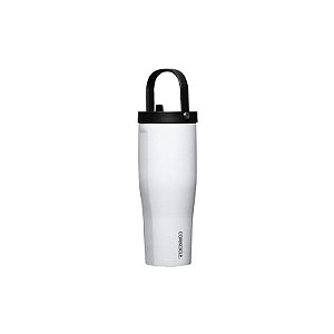 Garrafa Térmica Corkcicle Series A Go Cup XL 890 ml - Com Bico - Branco Brilhante
