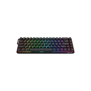 Teclado Gamer Redragon Castor Pro K631RGB Switch Red Layout 65% Sem Fio - Preto