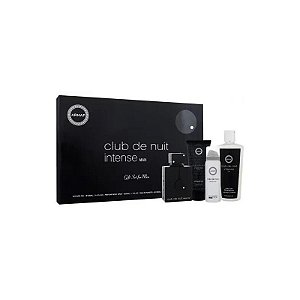 Kit Armaf Club de Nuit Intense 105ML + Gel de Banho + Loção + Spray
