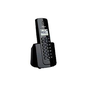 Telefone Sem Fio Panasonic KX-TGB110LAB - 1 Base - com Bina - Bivolt - Preto