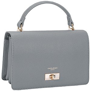 Bolsa Feminina David Jones CM6791 Cinza Aço