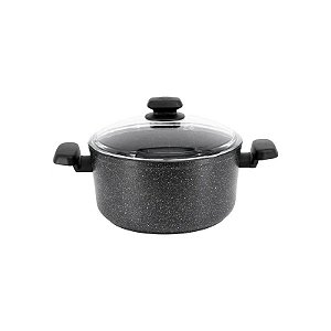 Panela Korkmaz Be c/Tampa Preto Ornella Alu 28X14,5 CM / 8,0 L