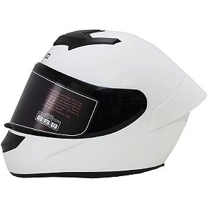 Capacete para Moto Cool Seven Helmets C3 - Tamanho L (59-60) Branco Brilhante