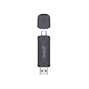 Adaptador Sem Fio Carlinkit MINI5 Pro Carplay/Android Auto USB-A/USB-C - Preto