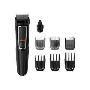 Cortador de Cabelo Philips Multigroom Série 3000 MG3730/15 8 Em 1 Recarregável - Cinza