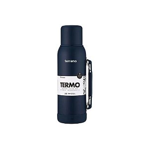Garrafa Térmica Premium Terrano - 1L - com Bico e Alça Móvel - Azul