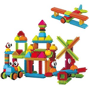 Jogo de Blocos de Montar Ouriço Picasso Tiles - PTB112 (112 peças)
