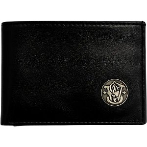 Carteira Dobrável Smith&Wessont 49353 Masculina - Preta