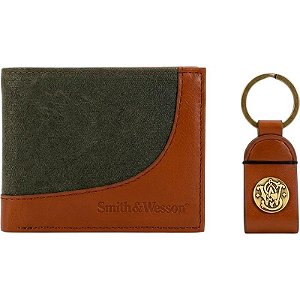 Carteira e chaveiro Smith&Wessont 49674 Masculino - Verde
