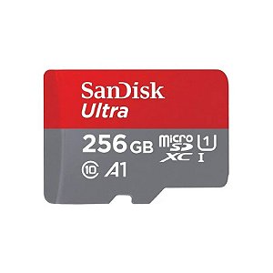 Cartão Micro SD 256GB SanDisk Ultra 150MB/s C10 SDSQUAC-256G-GN 6MA