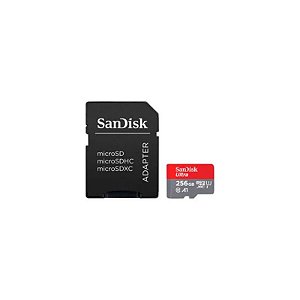 Cartão de Memória Sandisk - Ultra Sdsquac - GN6MA - 256GB - Micro SD com Adaptador - 150 MB/s