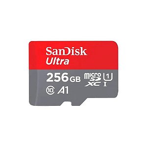 Cartão de Memória Micro SD Sandisk Ultra 256GB 150MBS - SDSQUAC-256G-GN6MA