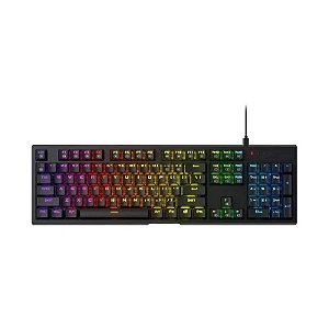 Teclado Gamer Redragon Argo Mecânico K670-RGB Preto (Inglês com Fio) Switch Vermelho