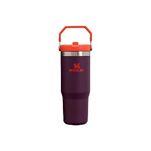 Copo Térmico Stanley The Iceflow Flip Straw Tumbler 10-09993-767 - 887ML - com Bico - Amora
