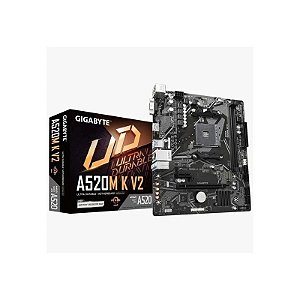 Placa Mãe AMD AM4 Gigabyte A520M K V2 Micro ATX DDR4