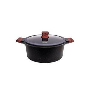 Panela Antiaderente Para Indução Jio 28cm Preta