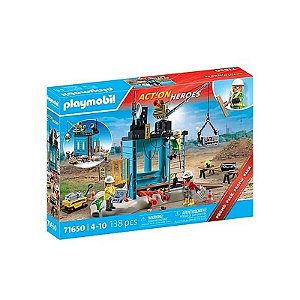 Brinquedo Playmobil Canteiro de Obras