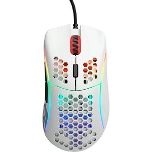 Mouse Gamer Glorious MODEL D RGB - Branco Brilhante (Com fio) (caixa feia)