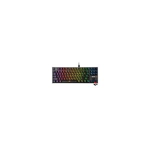 Teclado Gamer Mecânico Redragon K660-RGB Dharma TKL USB / RGB / Vermelho / Inglês - Preto