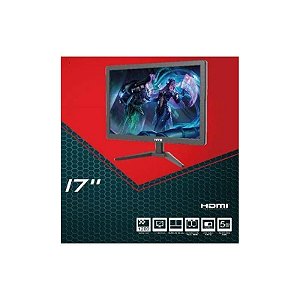 Monitor Hye HYE17NLM 17" HD (1366 x 768), 5ms, 60Hz, 1xHDMI, 1xVGA (D-Sub), Preto