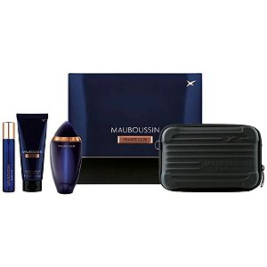 Kit Perfume Mauboussin Private Club EDP 100mL+20mL+Shower Gel 75mL - Masculino