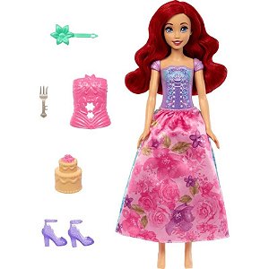 Boneca Ariel Disney Princess Spin & Revel Surpresas Mattel - HTV88