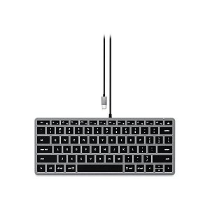Teclado Satechi ST-UCSW1M W1 Retroiluminado para Mac USB-C - Cinza Espacial