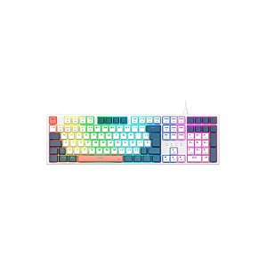 Teclado Gamer Redragon Trundle K668WGB RGB USB-C Branco