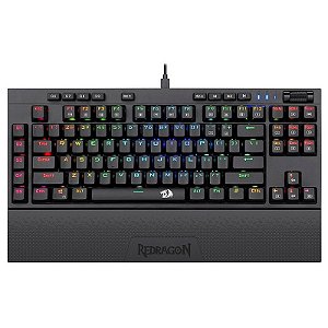 Teclado Gamer Redragon K588RGB BroadsWord USB Preto (Inglês - com Cabo)